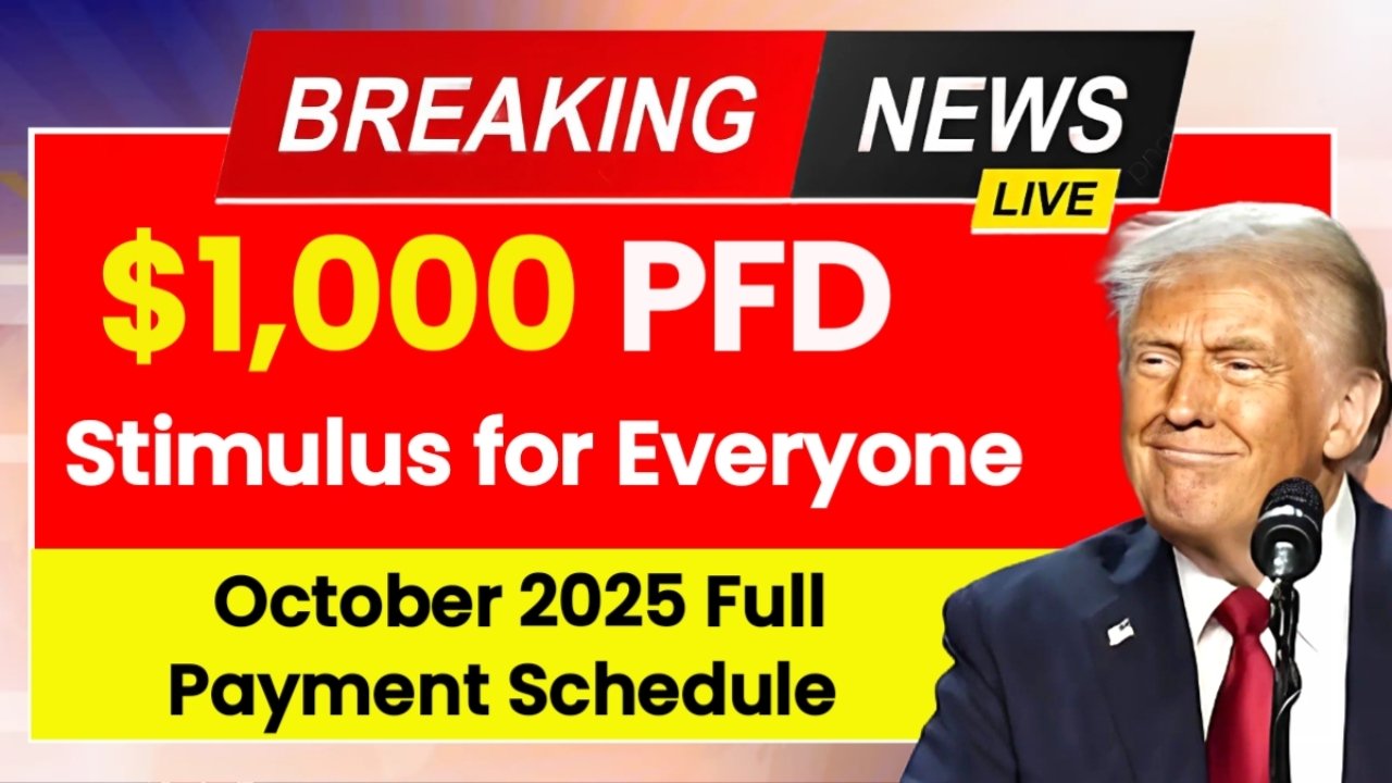 PFD Stimulus Payment 2025: $1,000 Checks, Key Dates & Eligibility Requirements